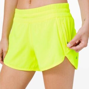 Lululemon Tracker Short V *4" - Highlighter Yellow